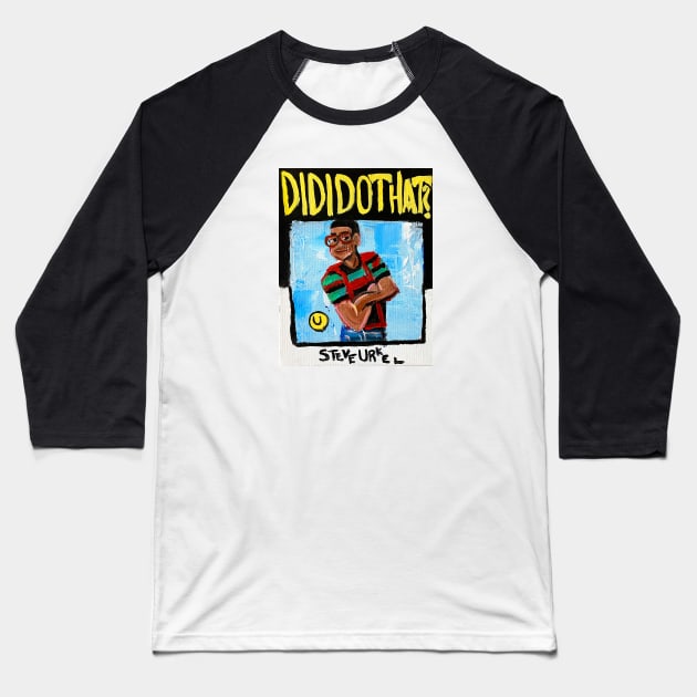 Steve Urkel Baseball T-Shirt by ElSantosWorld